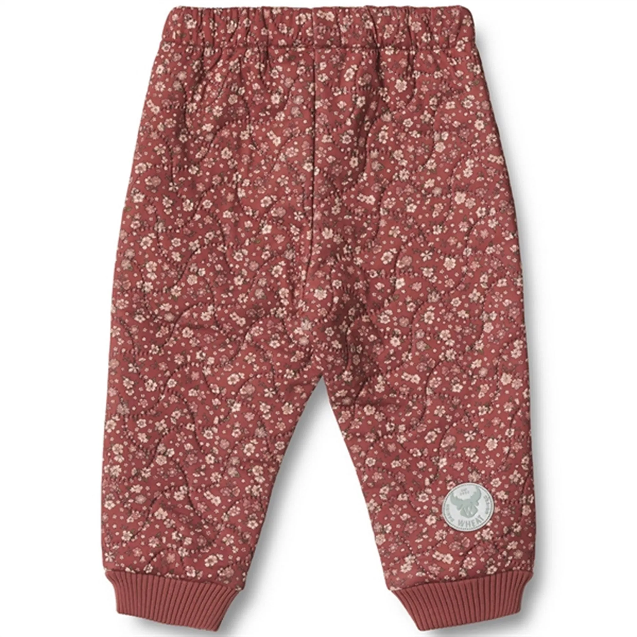Magnetic-Closure Wheat Thermo Red Flowers Pants Alex