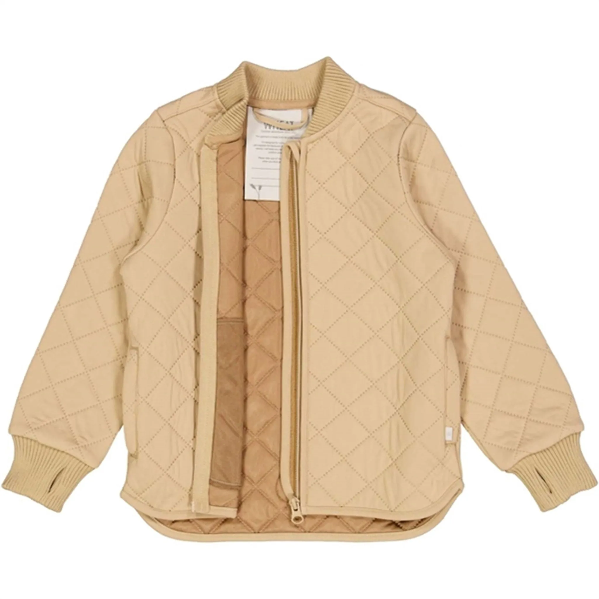 Wheat Thermo Rocky Sand Jacket Loui Feminine casual wear Tie-Detail