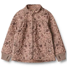 Pleat-Front Comfortable weekend wear Wheat Thermo Rose Dawn Flowers Jacket Thilde