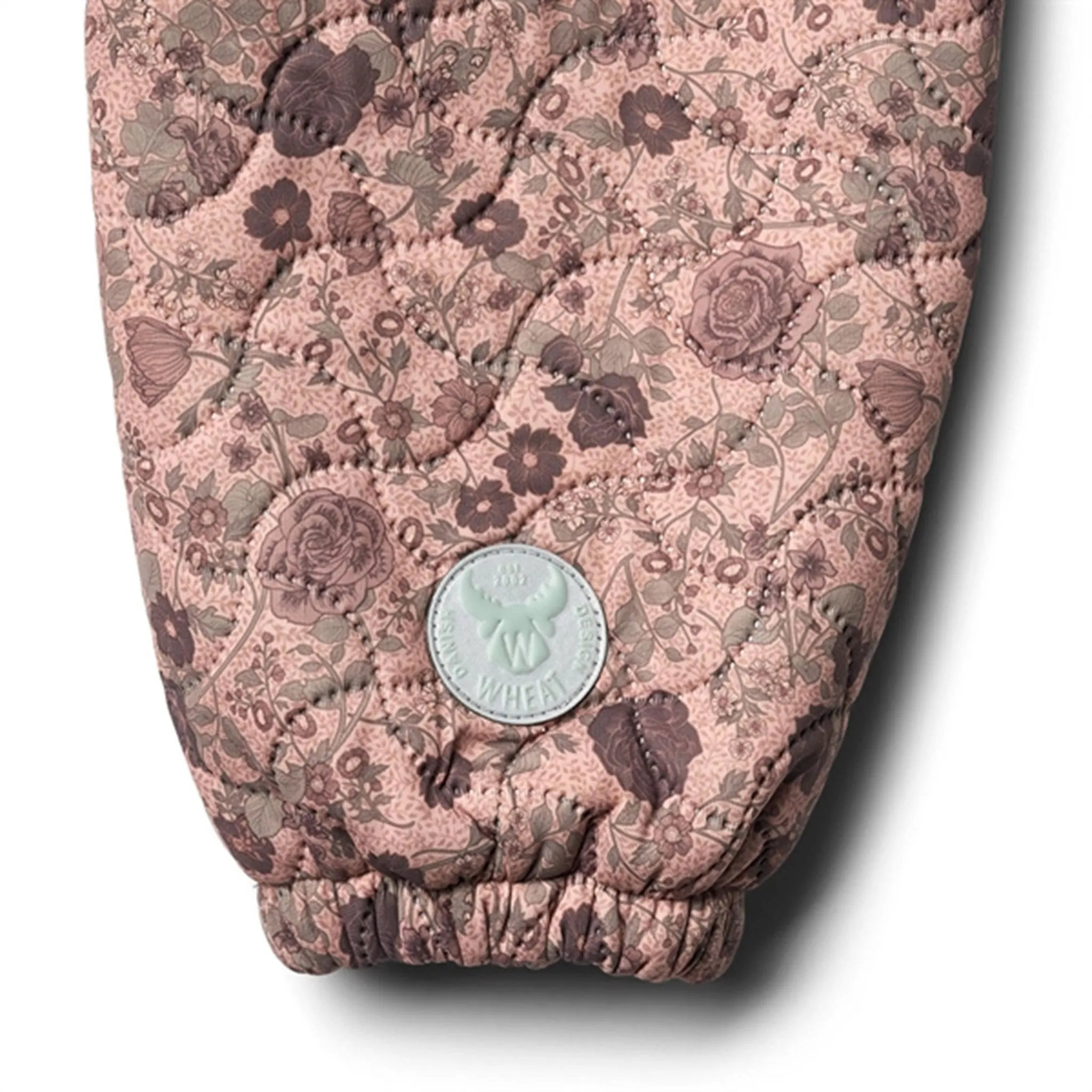 Wheat Thermo Suit Rose Dawn Flowers Hayden Mandarin-Collar Floral-Pattern