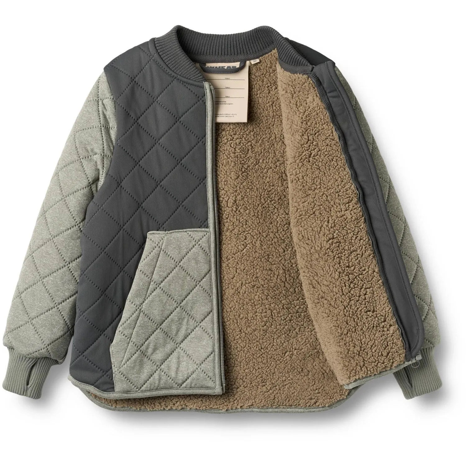 Wheat Thunder Melange Thermo Jacket Wulf Convertible-Sleeve Stylish casual wear