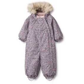 Stand-Collar Wheat Winter Flowers Snowsuit Nickie Tech
