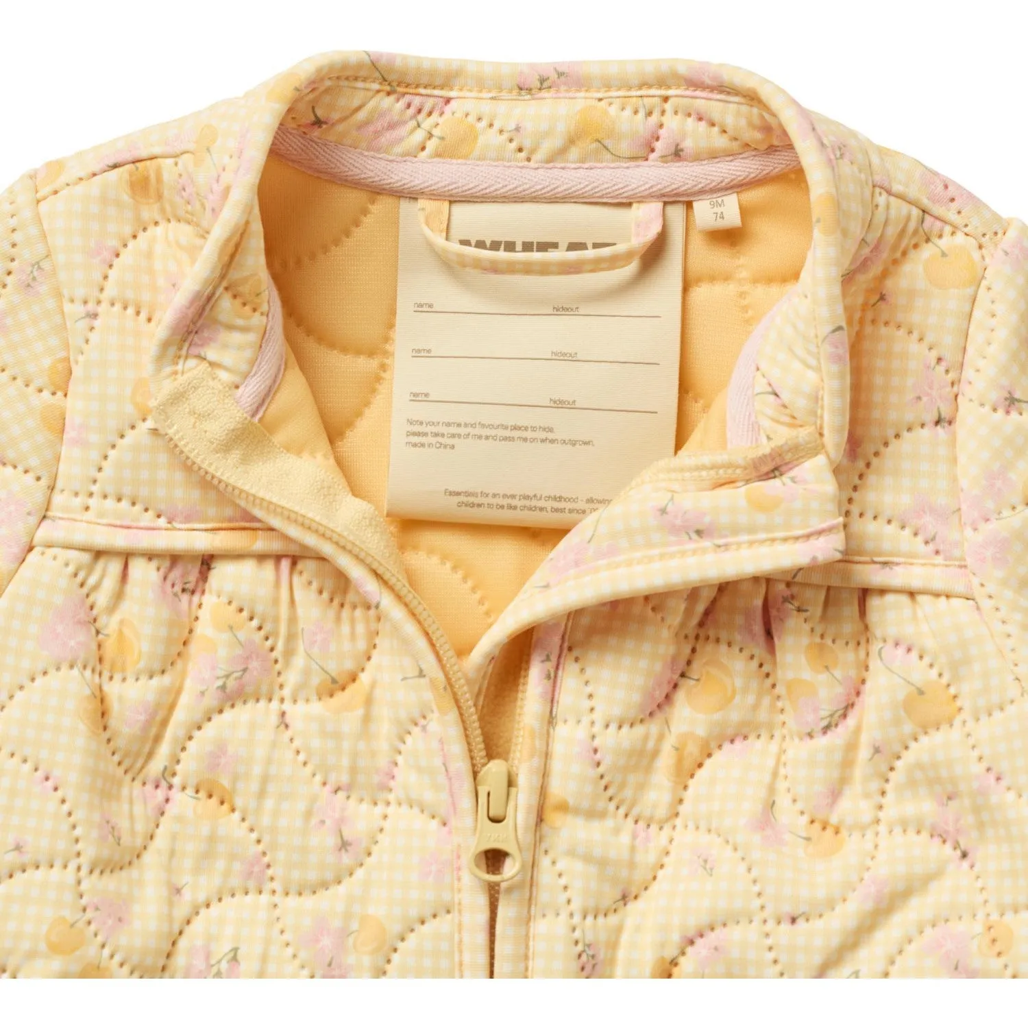 Bright-colored top Hand-Wash Wheat Yellow Cherries Thermo Jacket Tilde