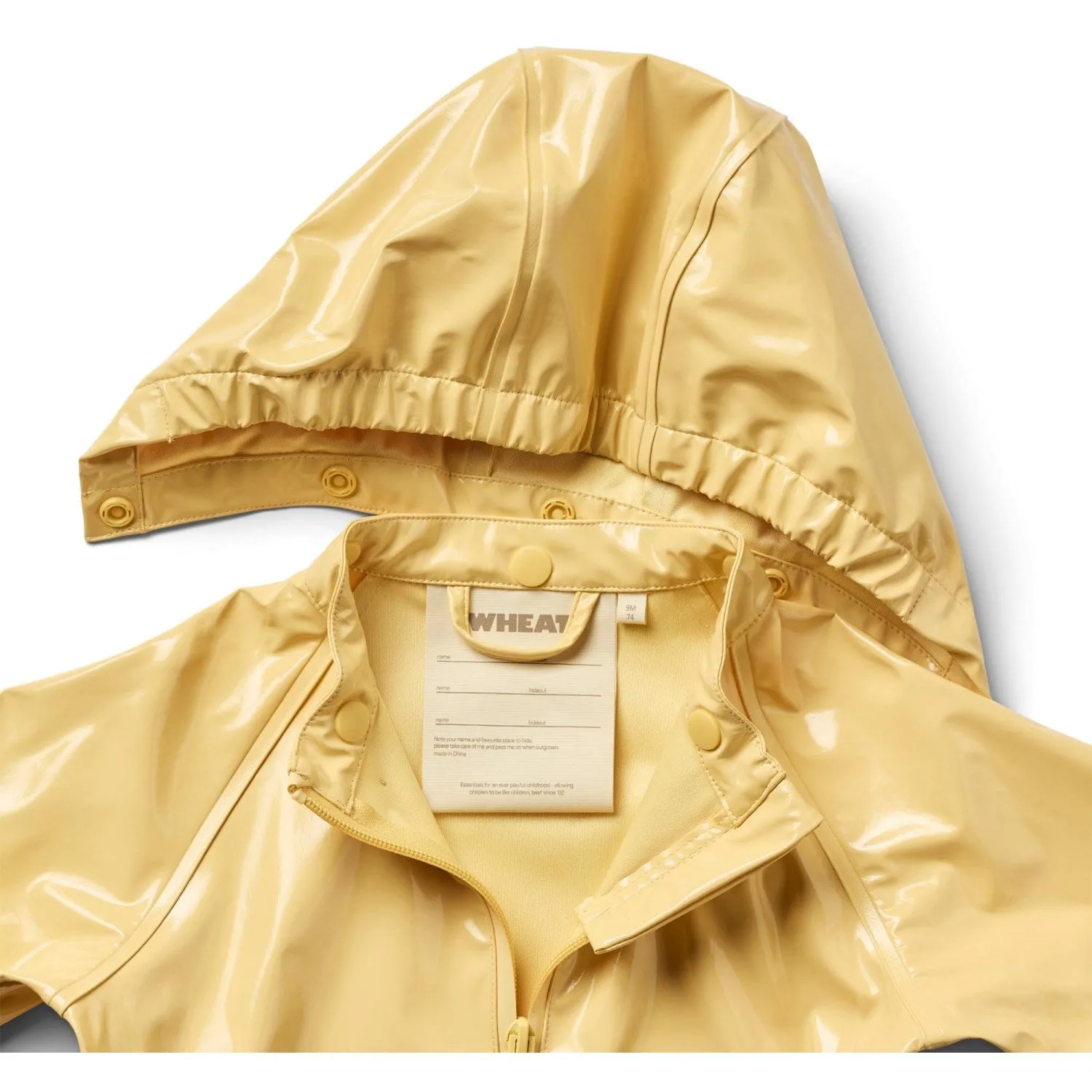 Wheat Yellow Rainwear Chardy Jacket Running Layer