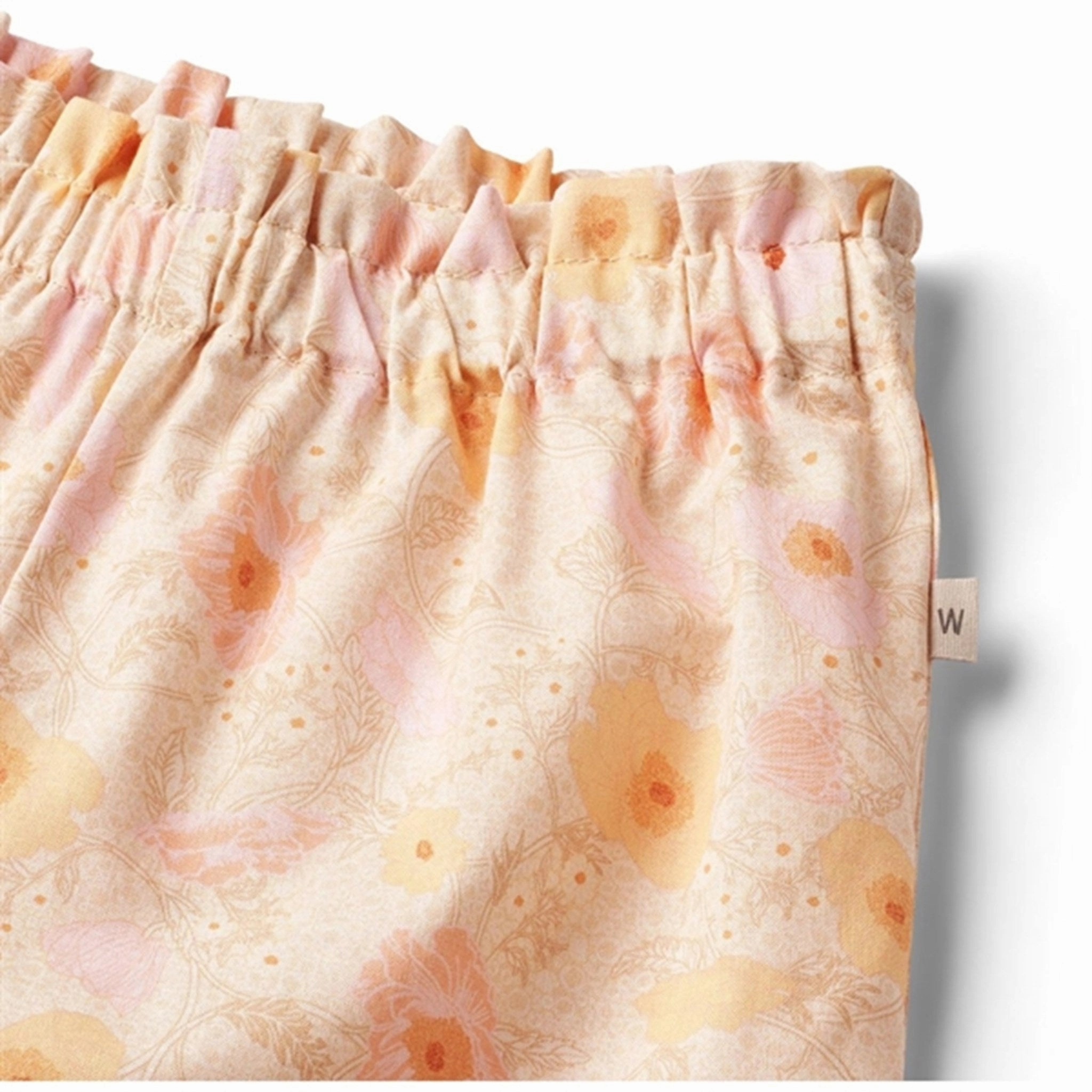 High-waisted Wheat Alabaster Flower Shorts Silja
