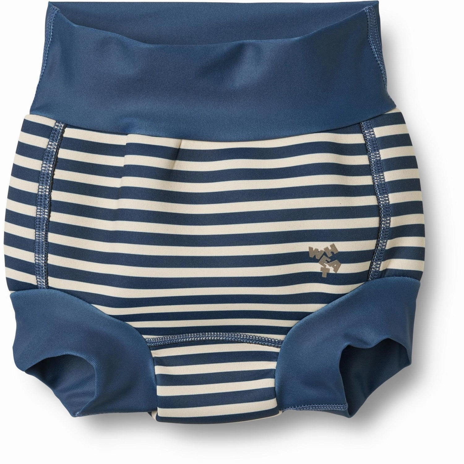 Wheat Blue Stripe Neoprene Swim Pants Anker Relaxing Moments Front-Knot