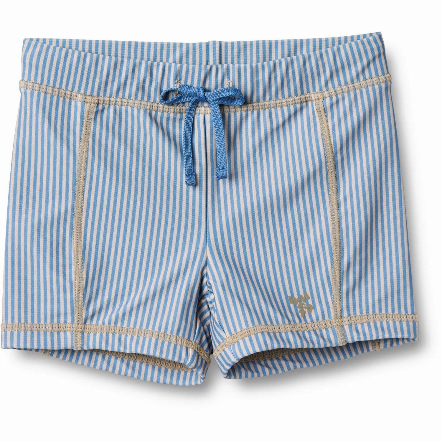 Wheat Blue Swim Stripe Swim Shorts Ulrik Tall friendly Non Restrictive Leg Openings