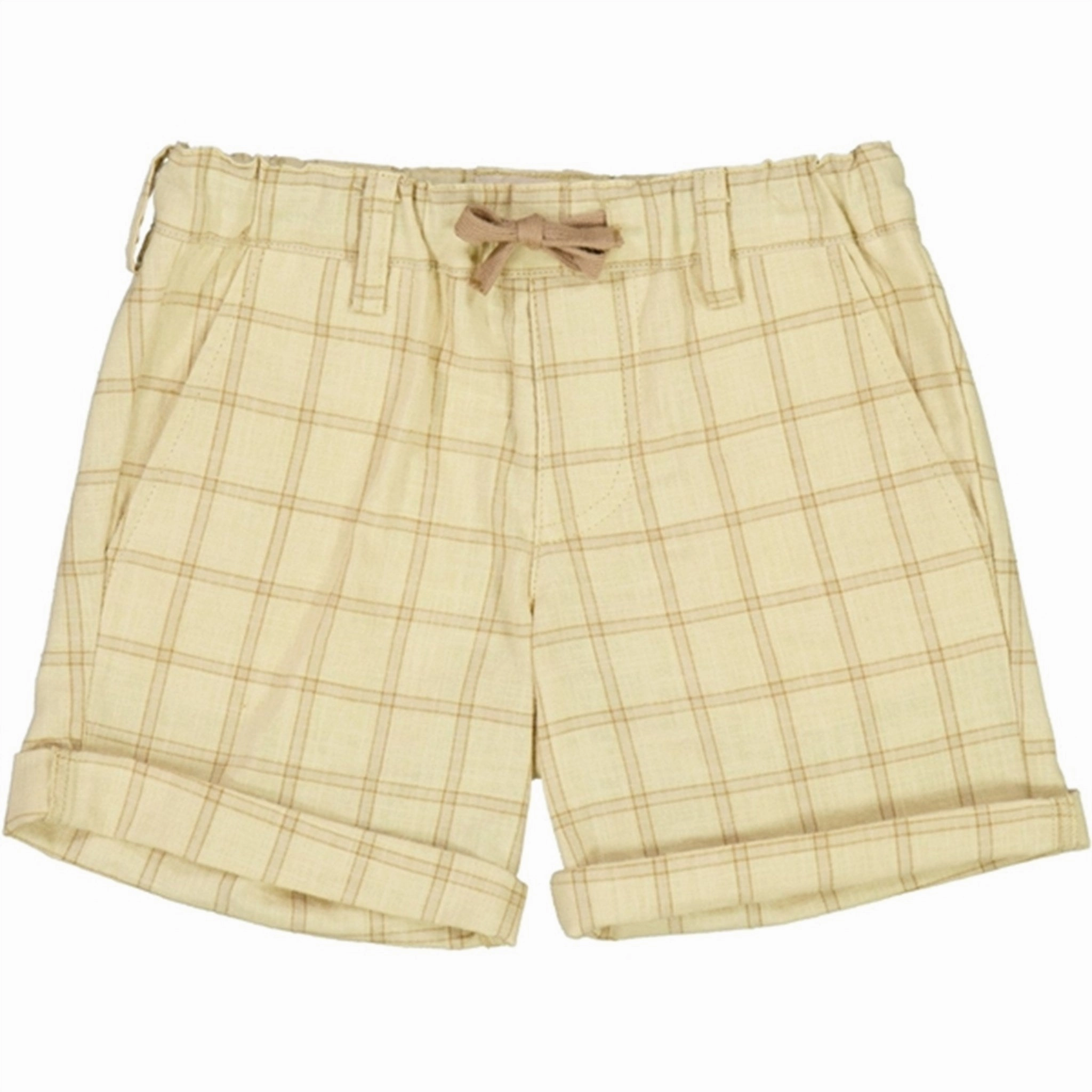 Wheat Buttermilk Check Holger Shorts Heat Ready Versatile Layering Capability