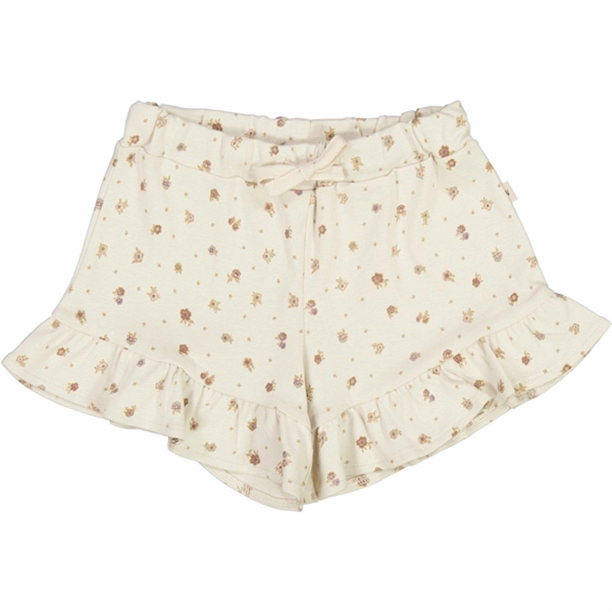 Wheat Chalk Flowers Deva Jersey Shorts Relaxed Movement