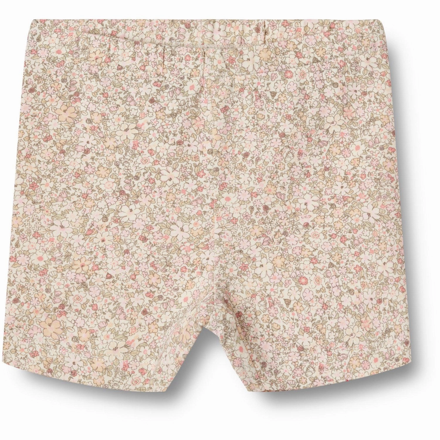 Chill Comfort Easy Adjust Drawcord Wheat Cream Flower Meadow Bike Shorts Anne