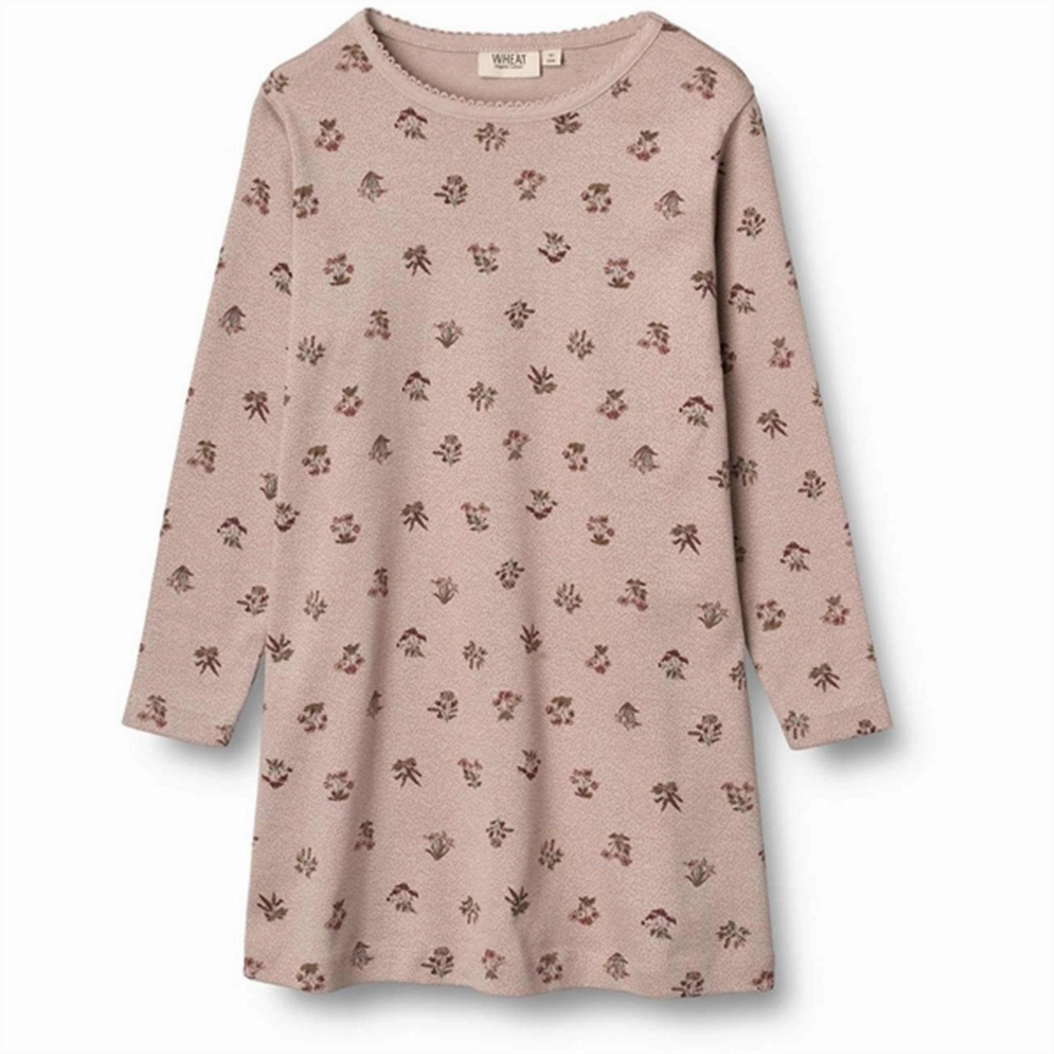 Wheat Dark Powder Flowers Iben Night Dress home mode