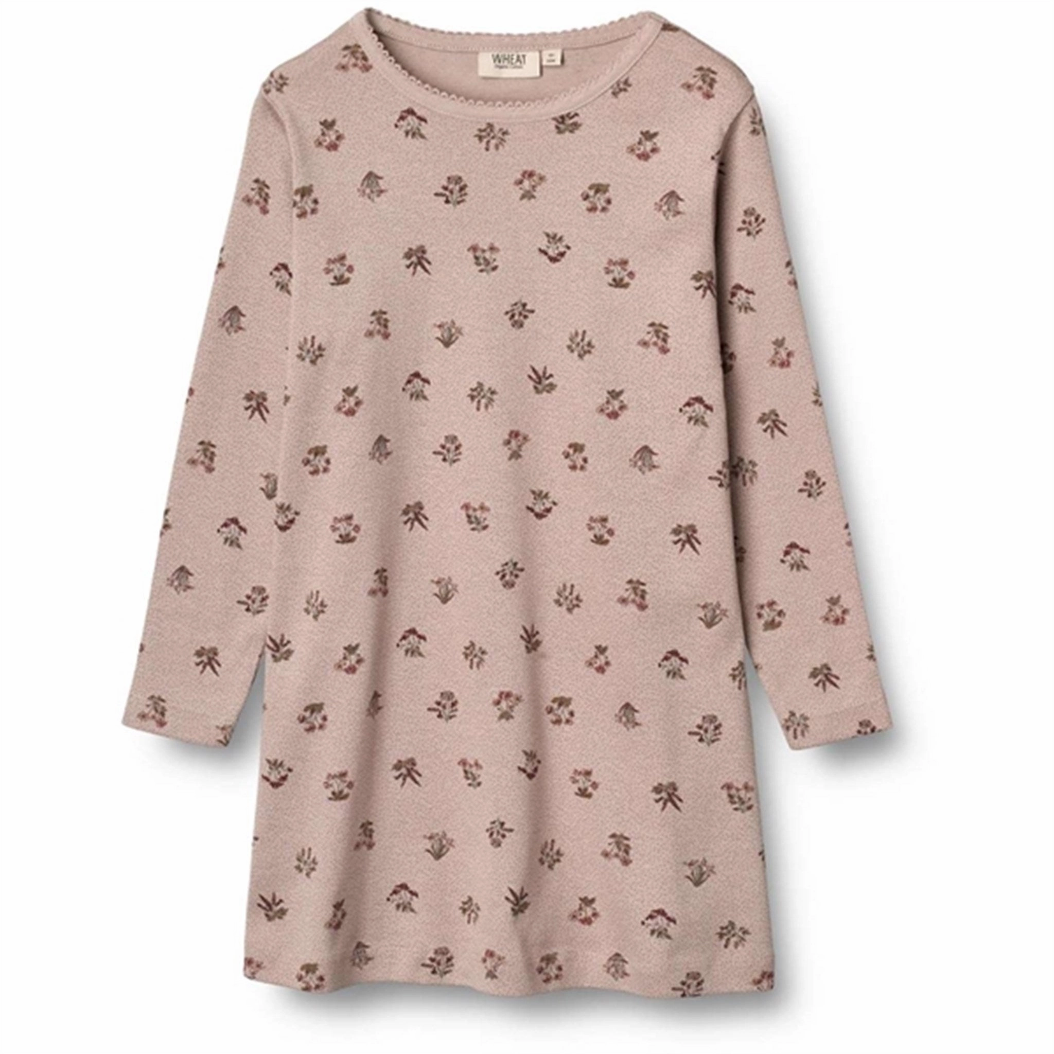 Easy Care Fabric Soft Outfit Wheat Dark Powder Flowers Iben Night Dress