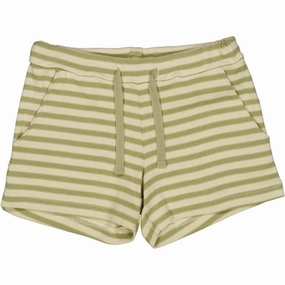 Wheat Green Stripe Walder Shorts Coastal Style