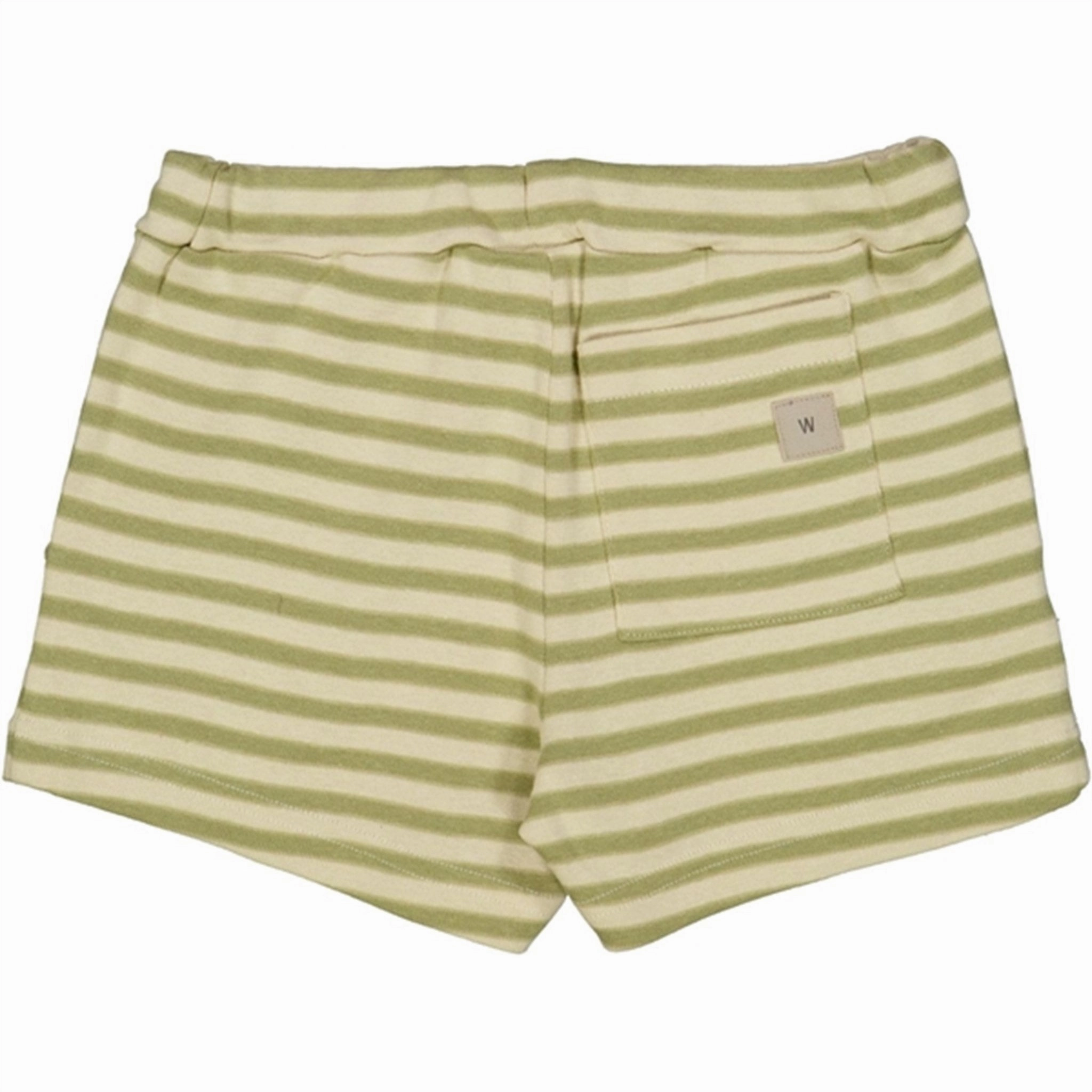 Wheat Green Stripe Walder Shorts date night look Flexible Pocket Placement