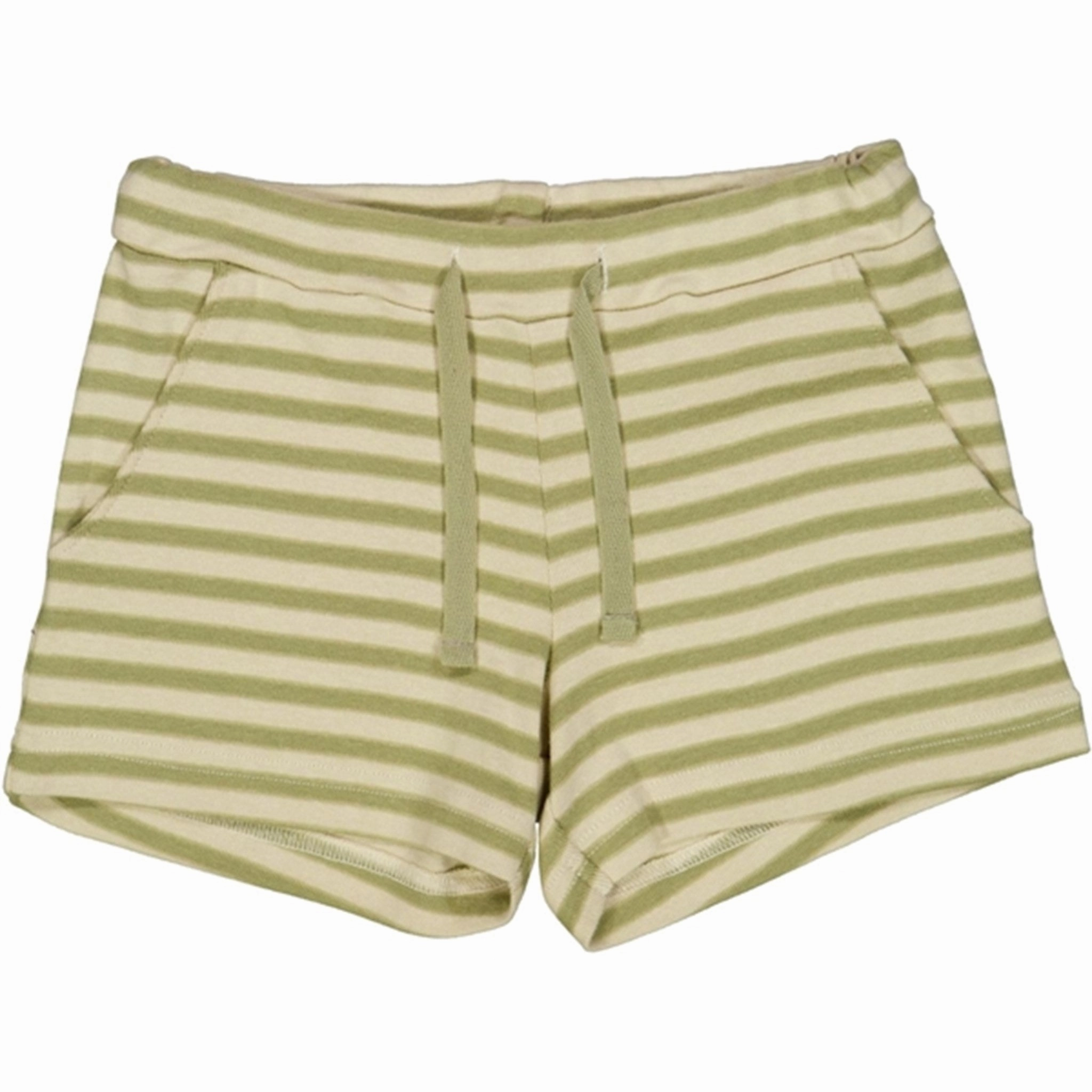 Wheat Green Stripe Walder Shorts Coastal Style