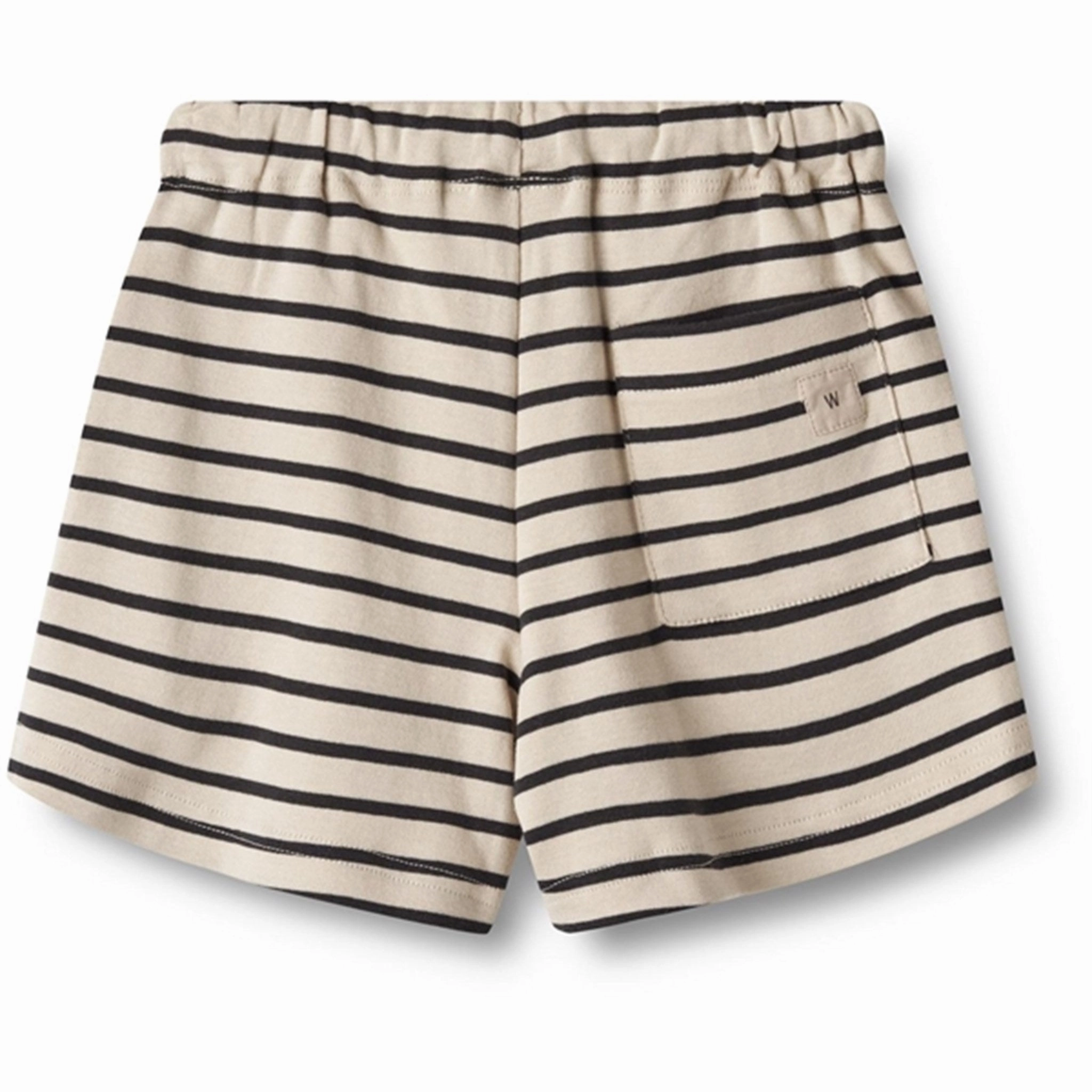 Wheat Navy Stripe Jersey Shorts Kalle Four Way Stretch Soft Waist