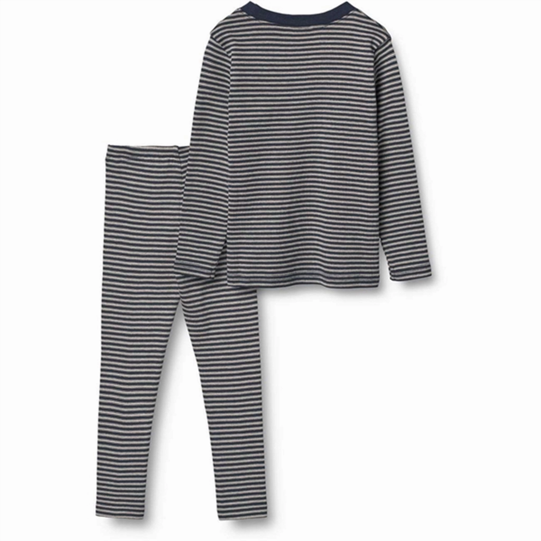 Relaxation Ready Nap Mode Wheat Navy Stripe Mads Nightwear