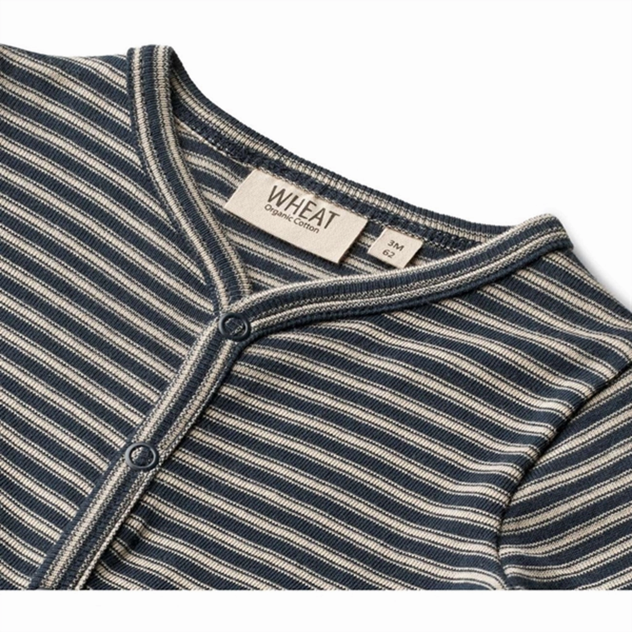 Wheat Navy Stripe Nikola Nightsuit Gym Fresh