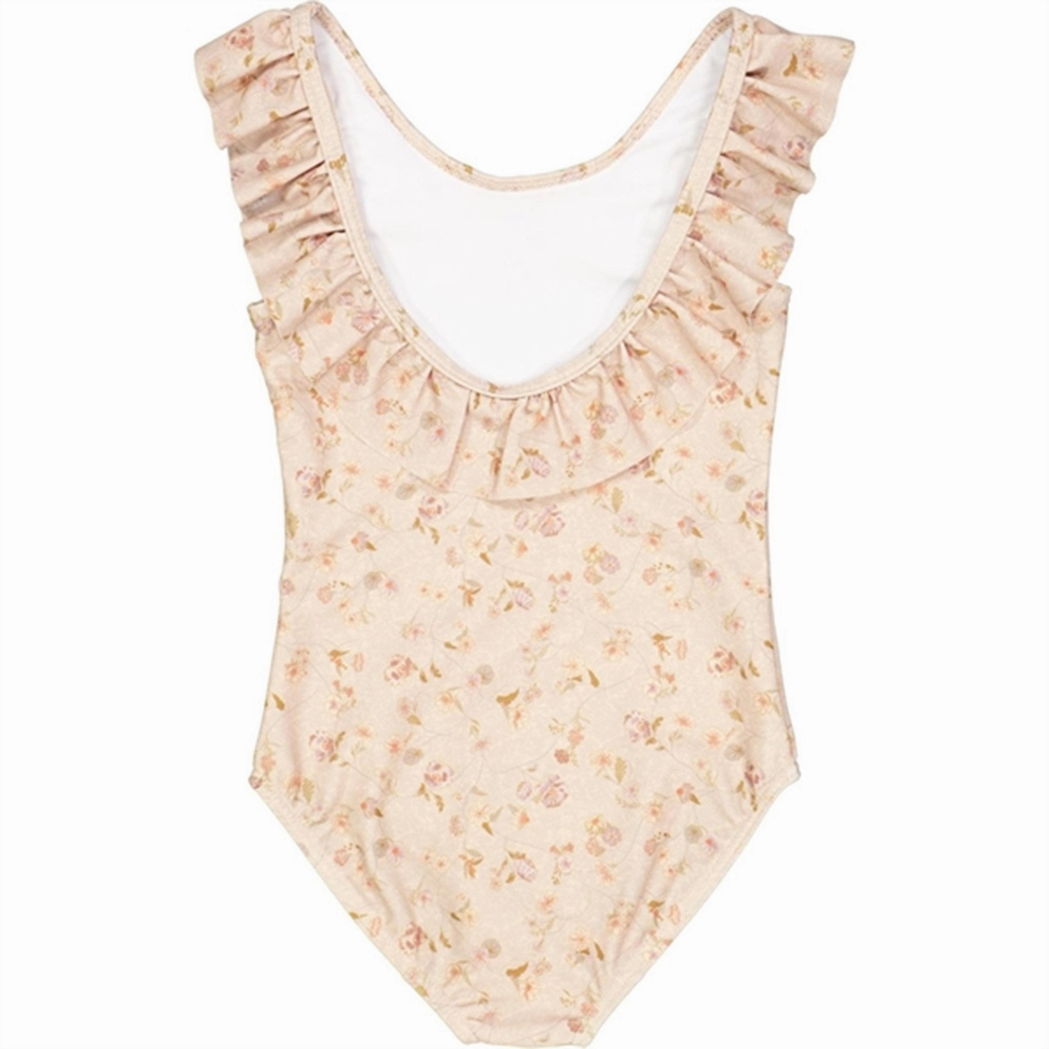 Saltwater proof Thermal Insulation Layer Wheat Purple Poppy Flowers Marie-Louise Swimsuit