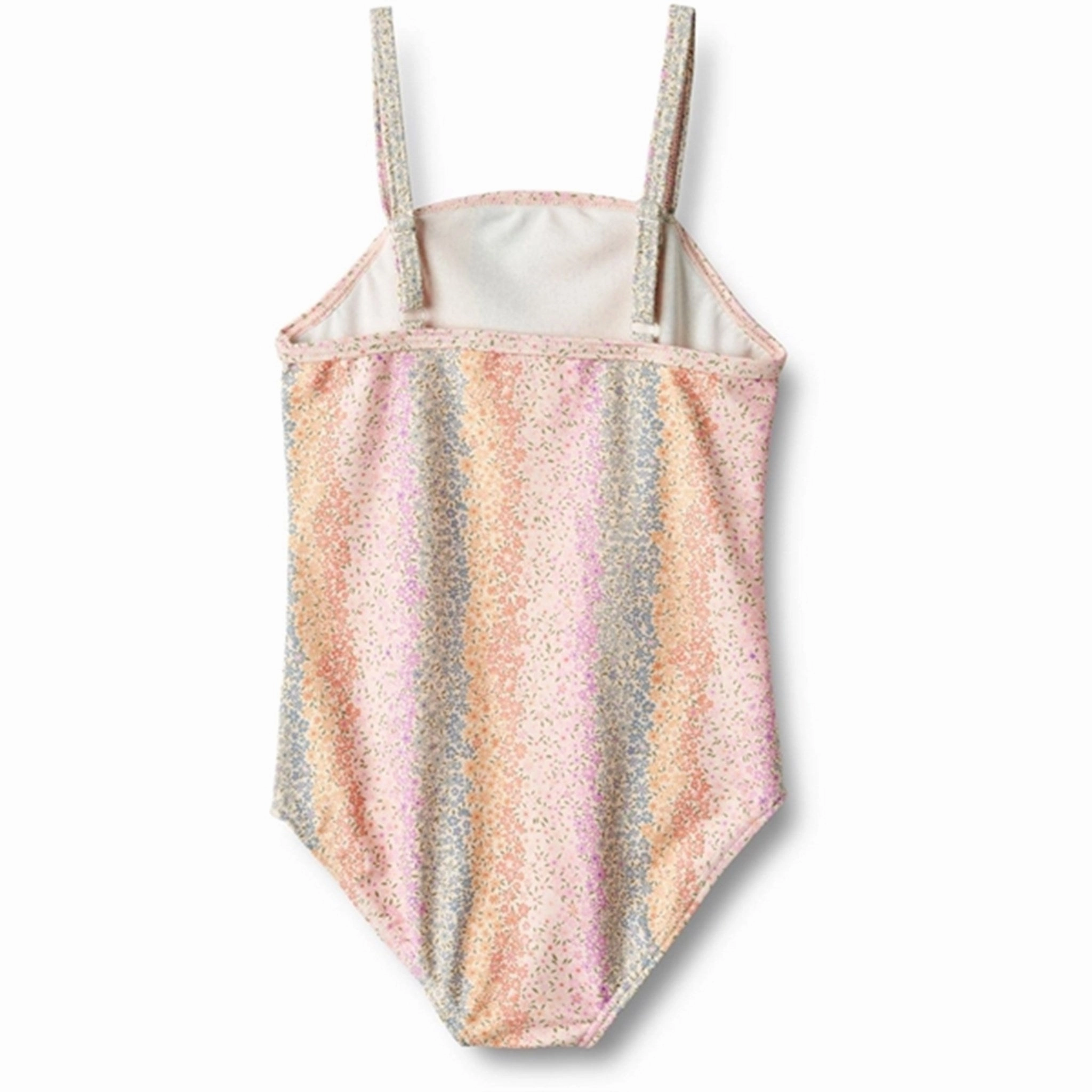 Seaside Retreat Lightweight-Feel Wheat Rainbow Flowers Swimsuit Manon