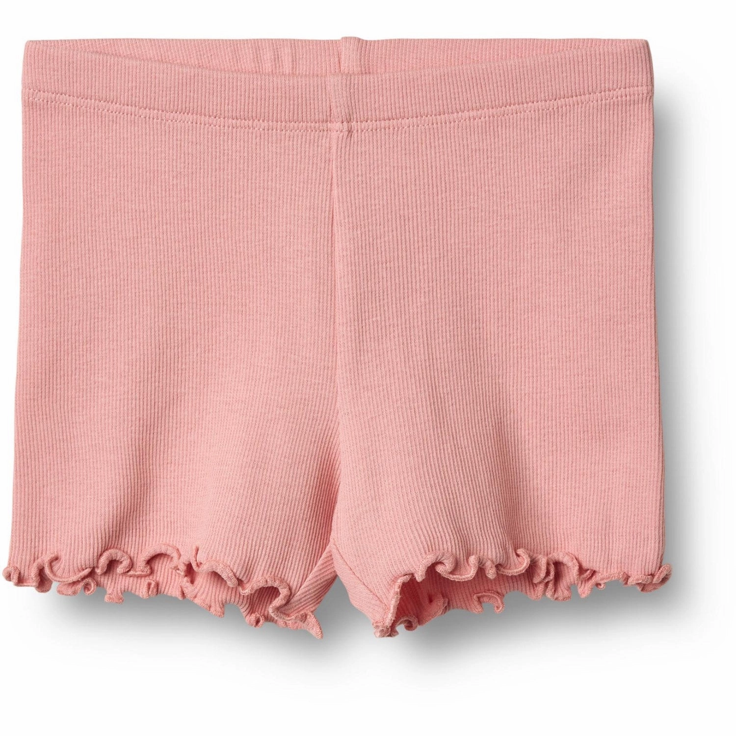 Wheat Rose Rib Shorts Sine Non Restrictive Waistband Clean Feel