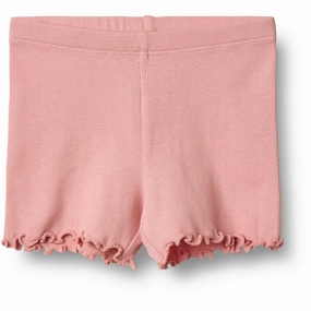 Wheat Rose Rib Shorts Sine Non Restrictive Waistband Clean Feel