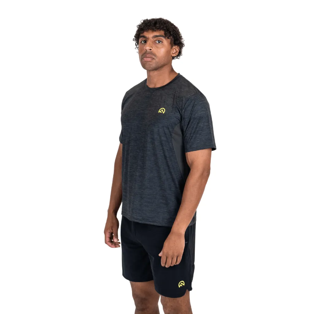 Flux Marl Panel T-Shirt Men mood venue