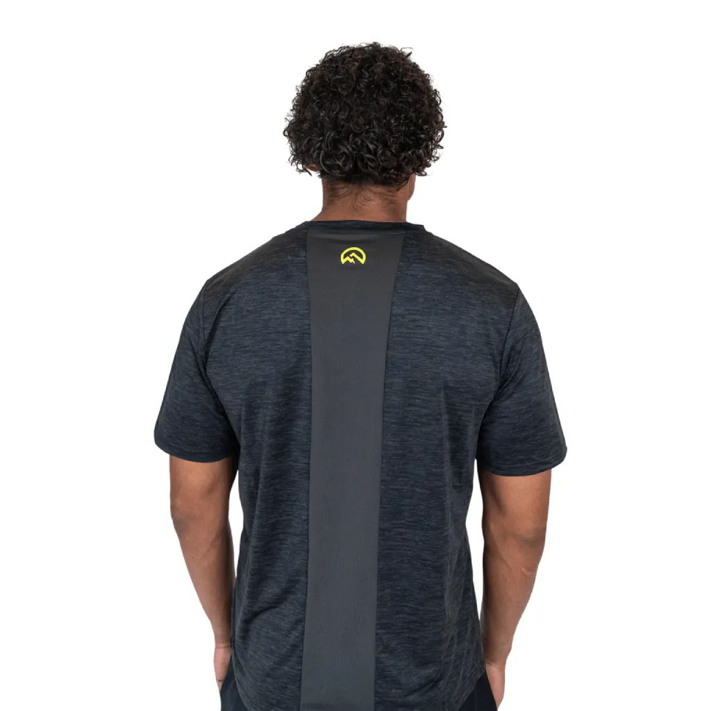 VentilatedMeshPanels OdorBlocking Antimicrobial Finish Flux Marl Panel T-Shirt Men