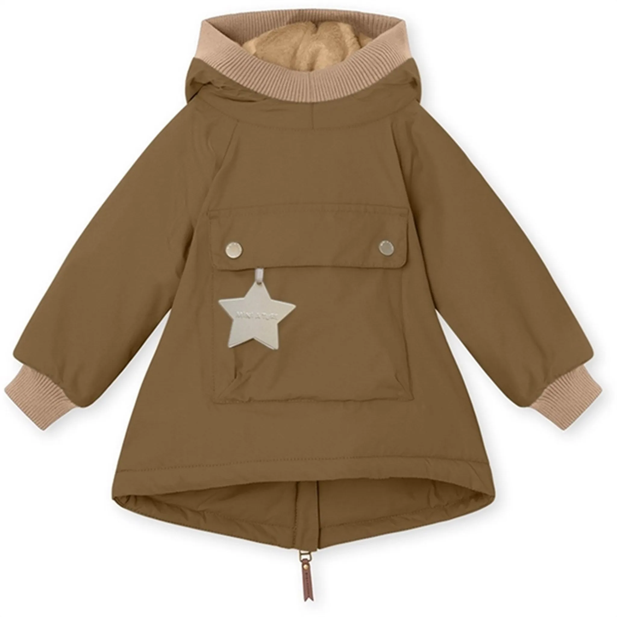 Layer Essential Receipt MINI A TURE Baby Wen Anorak Wood