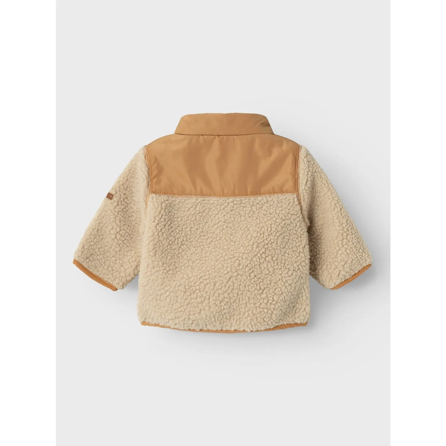 Name It Oxford Tan Mosie Teddy Jacket Soft Texture