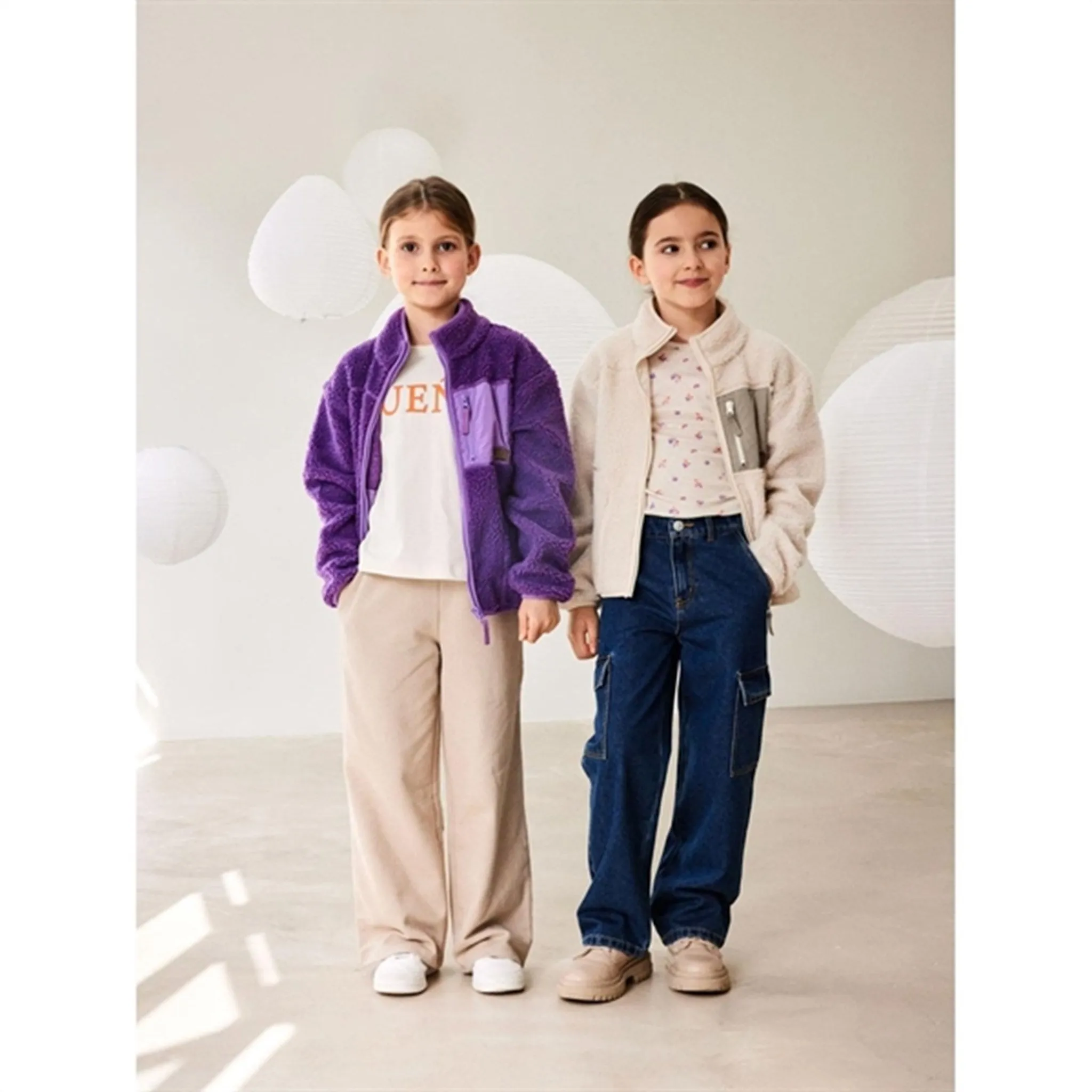 Park Days Stylish Outfit Name it Whitecap Gray Magot Teddy Jacket