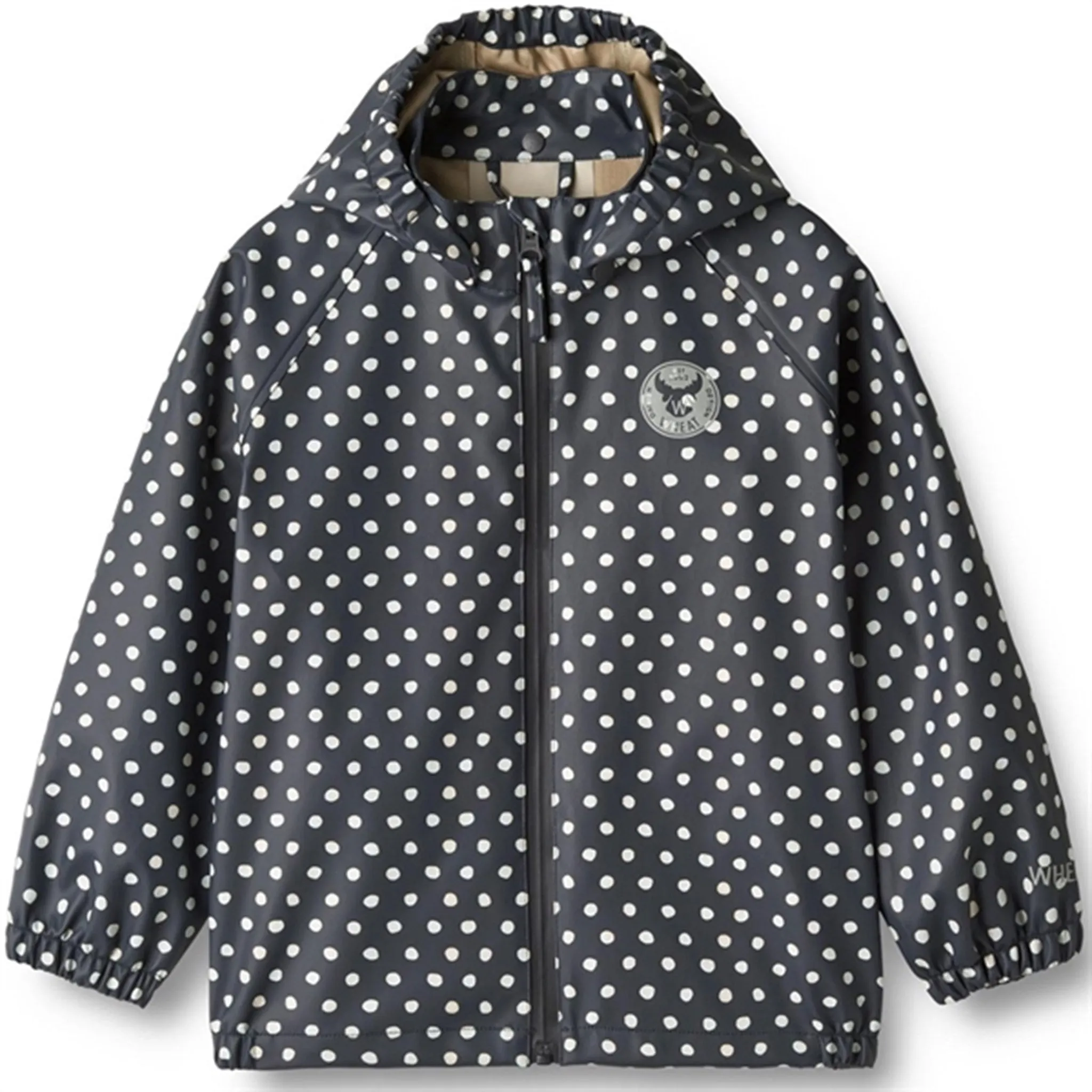 Quick Zip Layer Wilderness Fit Wheat Rain Jacket Charlie Ink Dots