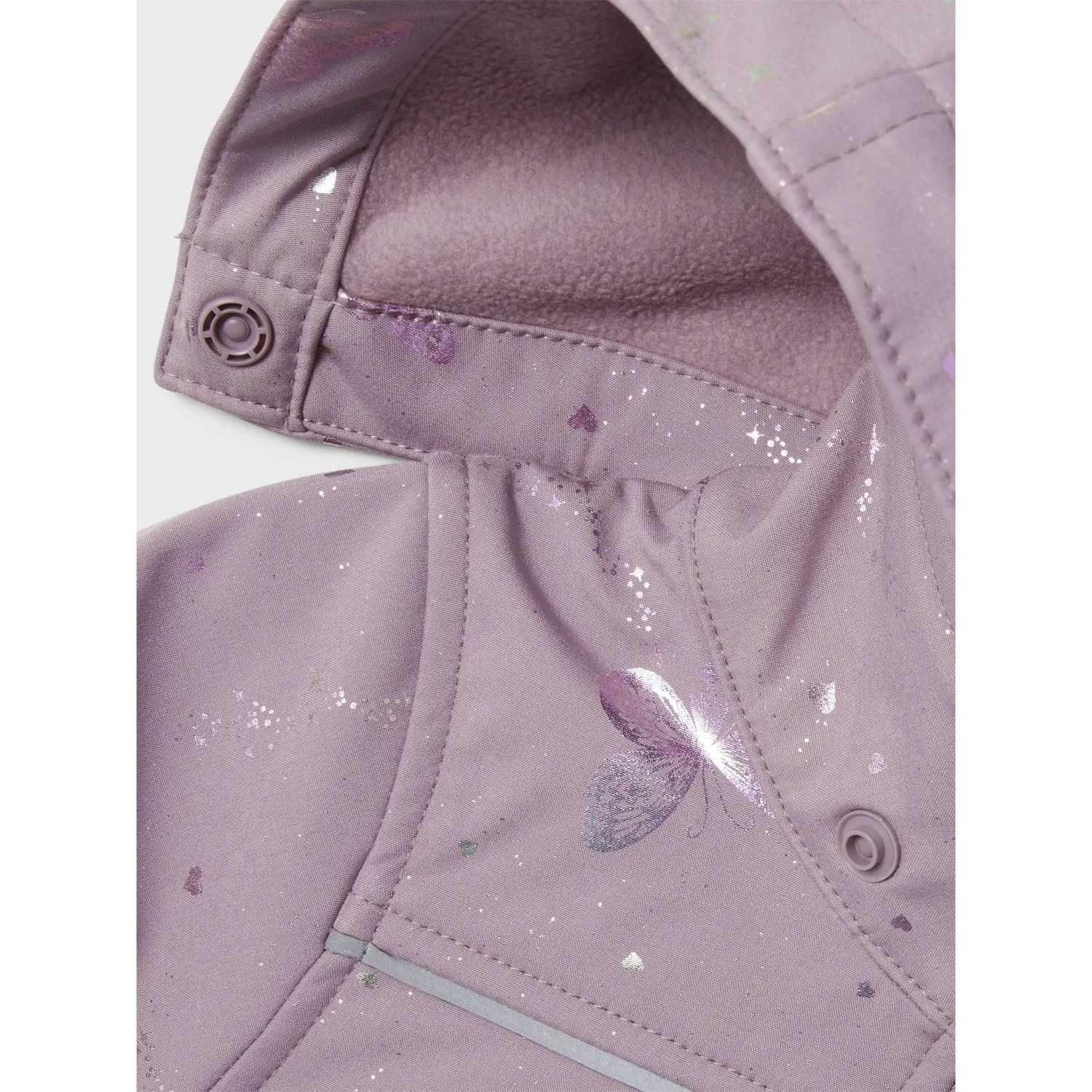 Name It Elderberry Butterfly Alfa08 Softshell Long Foil Jacket Fo Comfortable fit teachers