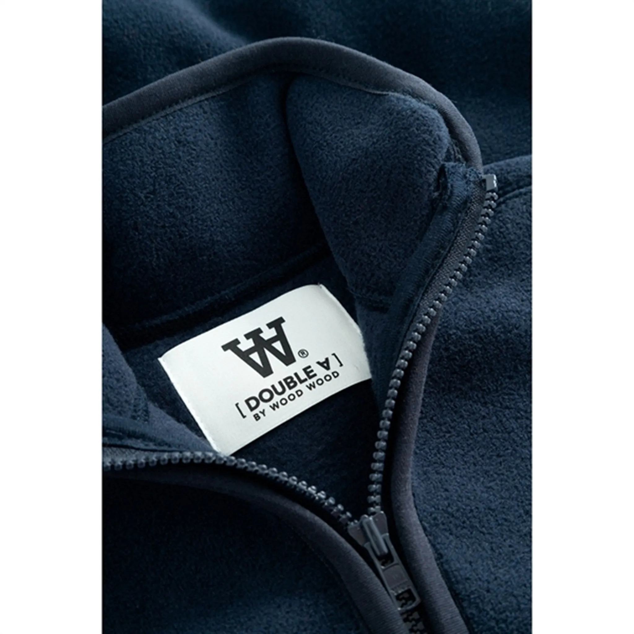 Wood Wood Eternal Blue Don Zip Fleece Layer mood