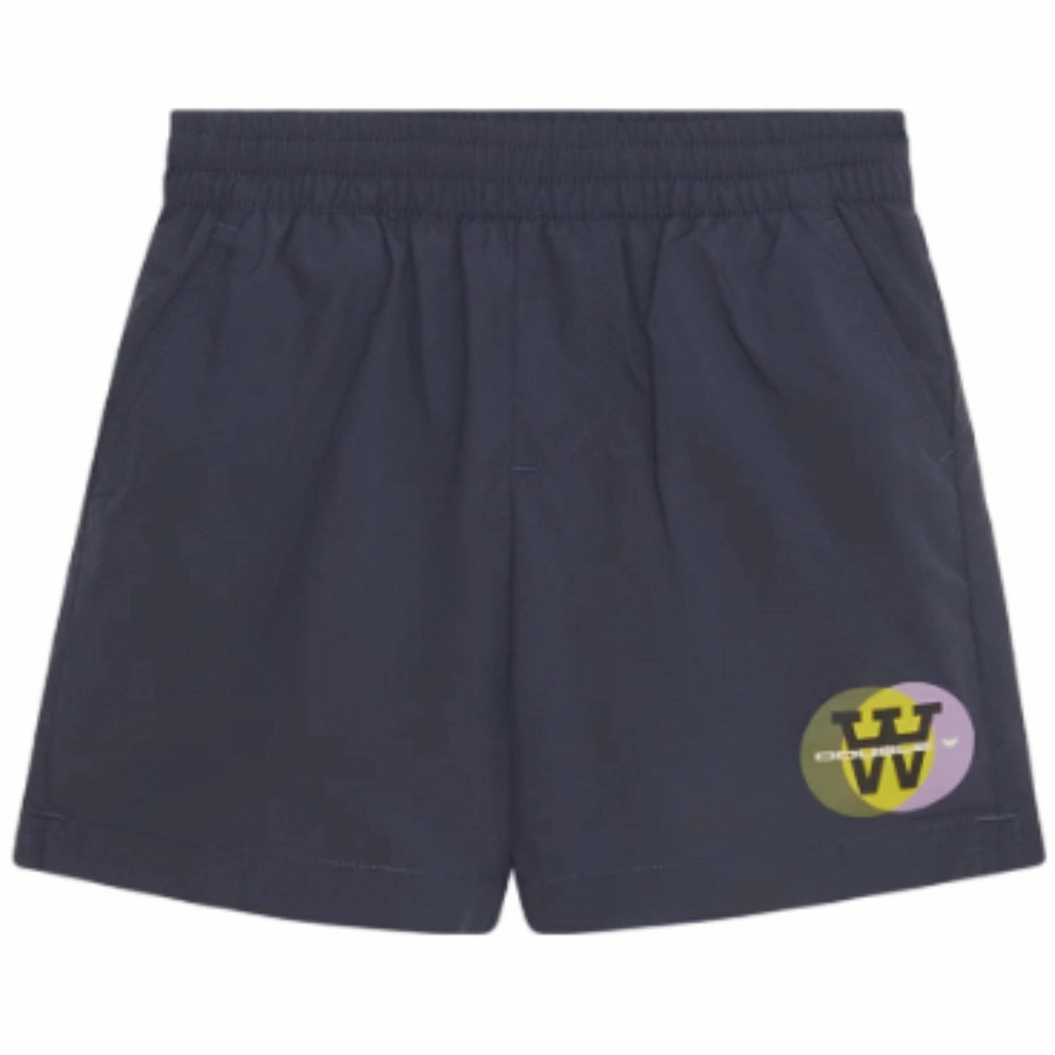 Seaside Fashion Beach Time Wood Wood Navy Paw Eclipse Swim Shorts