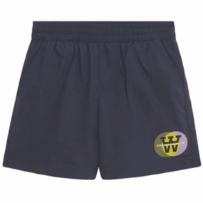 Wood Wood Navy Paw Eclipse Swim Shorts UV protection coating Soft Touch Textile