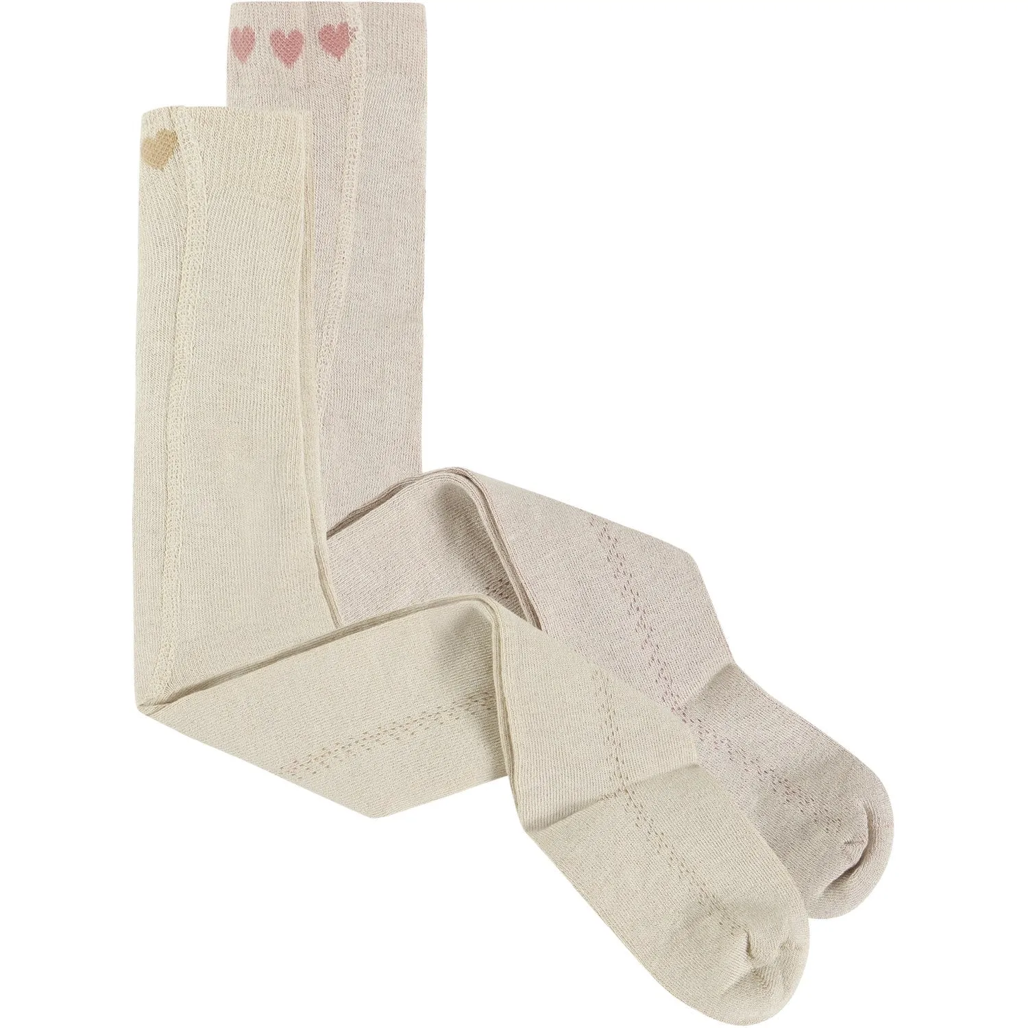 Minymo Burnished Lilac Stocking W.Pointelle (2-Pack) Flare-design Belted