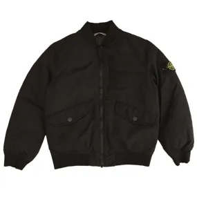 Ombre-Effect Stone Island Real Down Jacket Black
