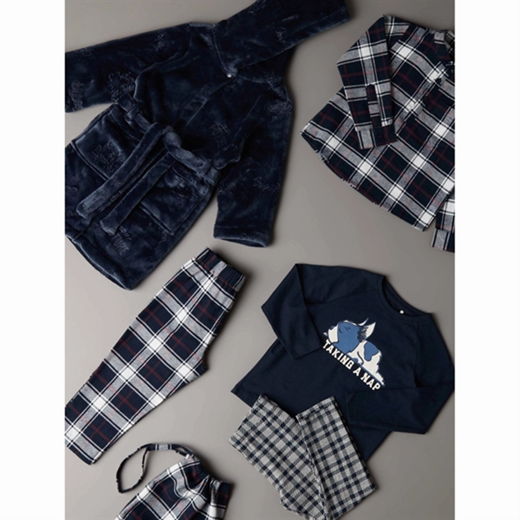 Name it Dark Sapphire Risonne Nightset Stay Home Anti Pilling Process