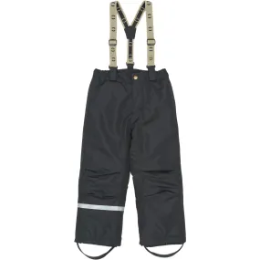 Mikk-Line Black Uni Snow Pant Solid City Vibe Flexible Knee Articulation