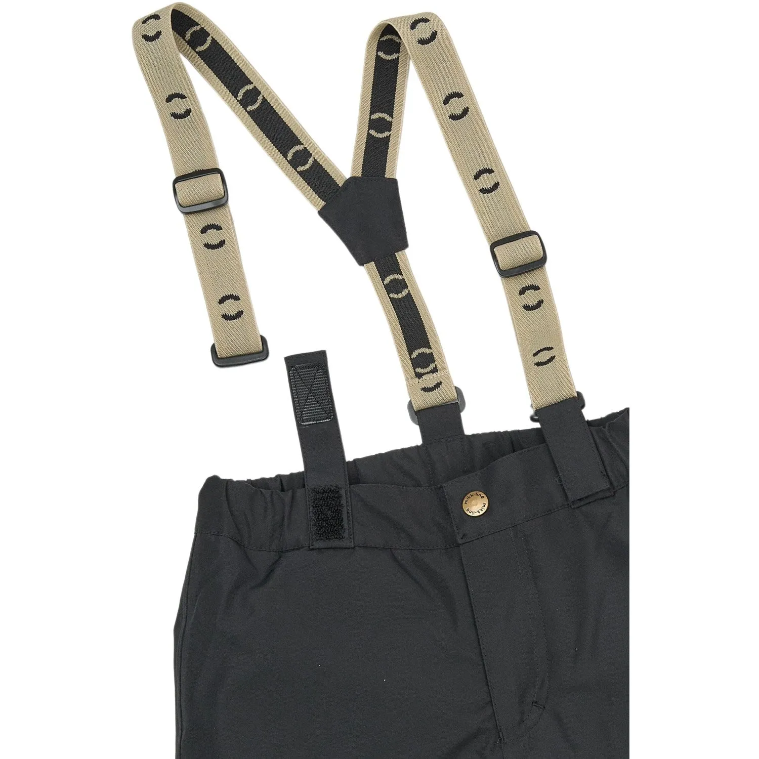 Mikk-Line Black Uni Snow Pant Solid Light Fit Wear