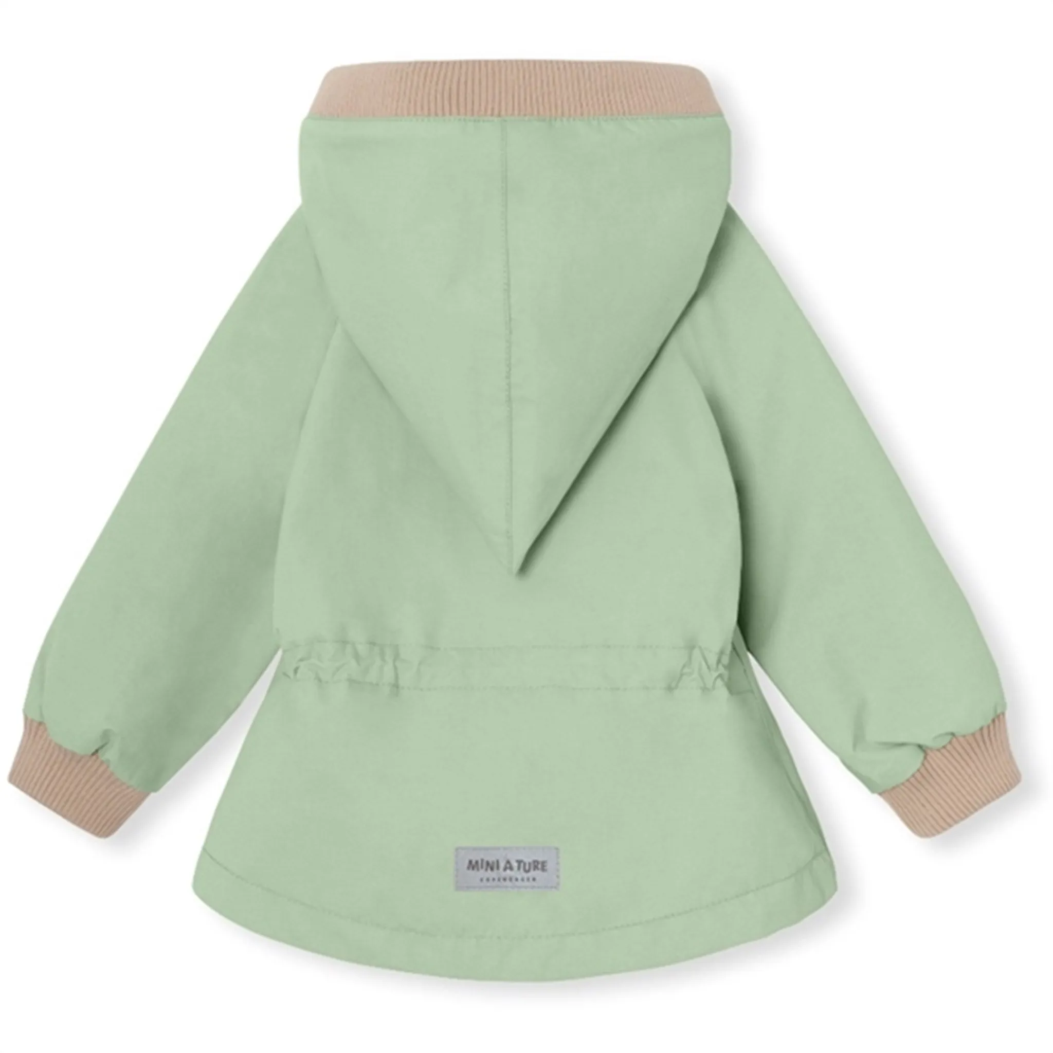 MINI A TURE WAI Spring Jacket w/Fleece Lining Dusty Light Green High-Performance Wear Minimal Look