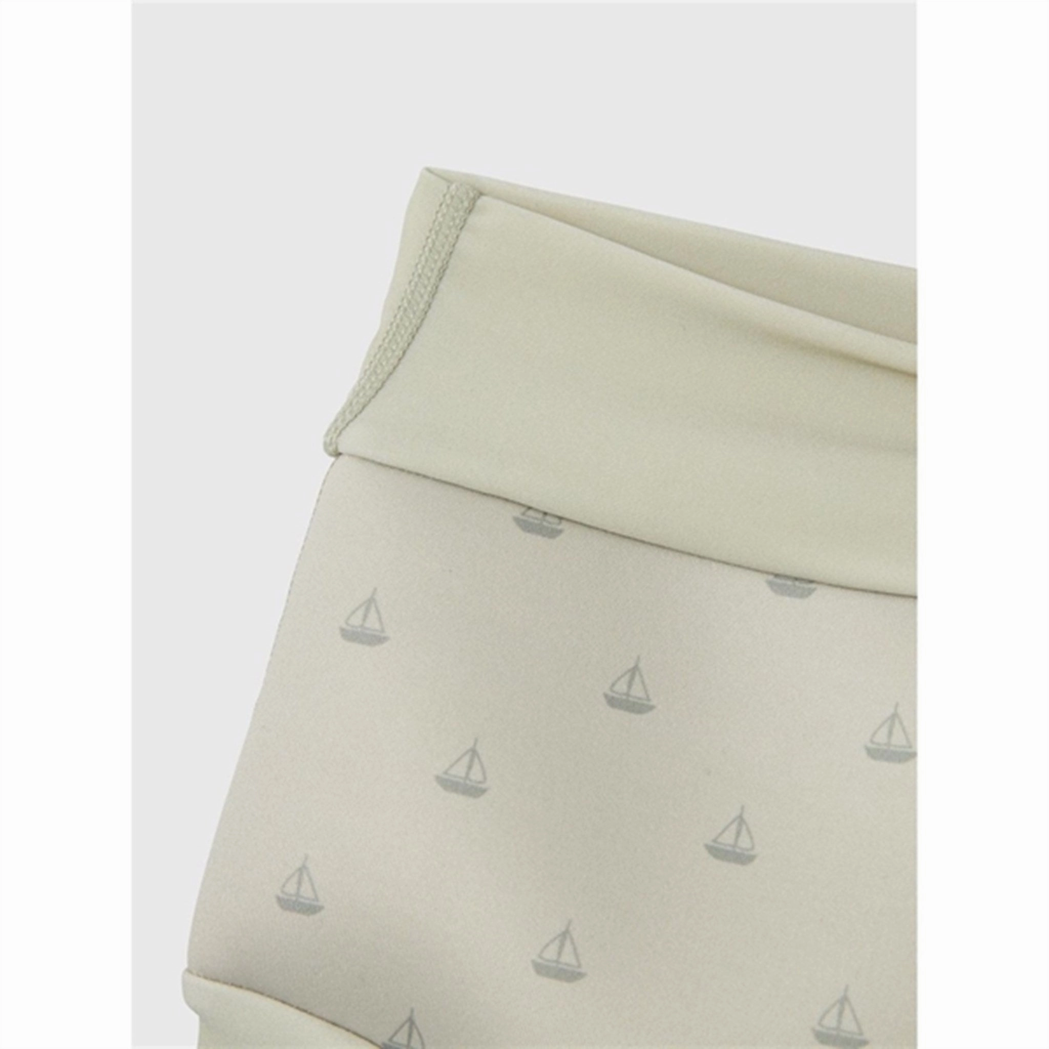 Lil'Atelier Moss Gray Fero Swim Pants Sheer Panel