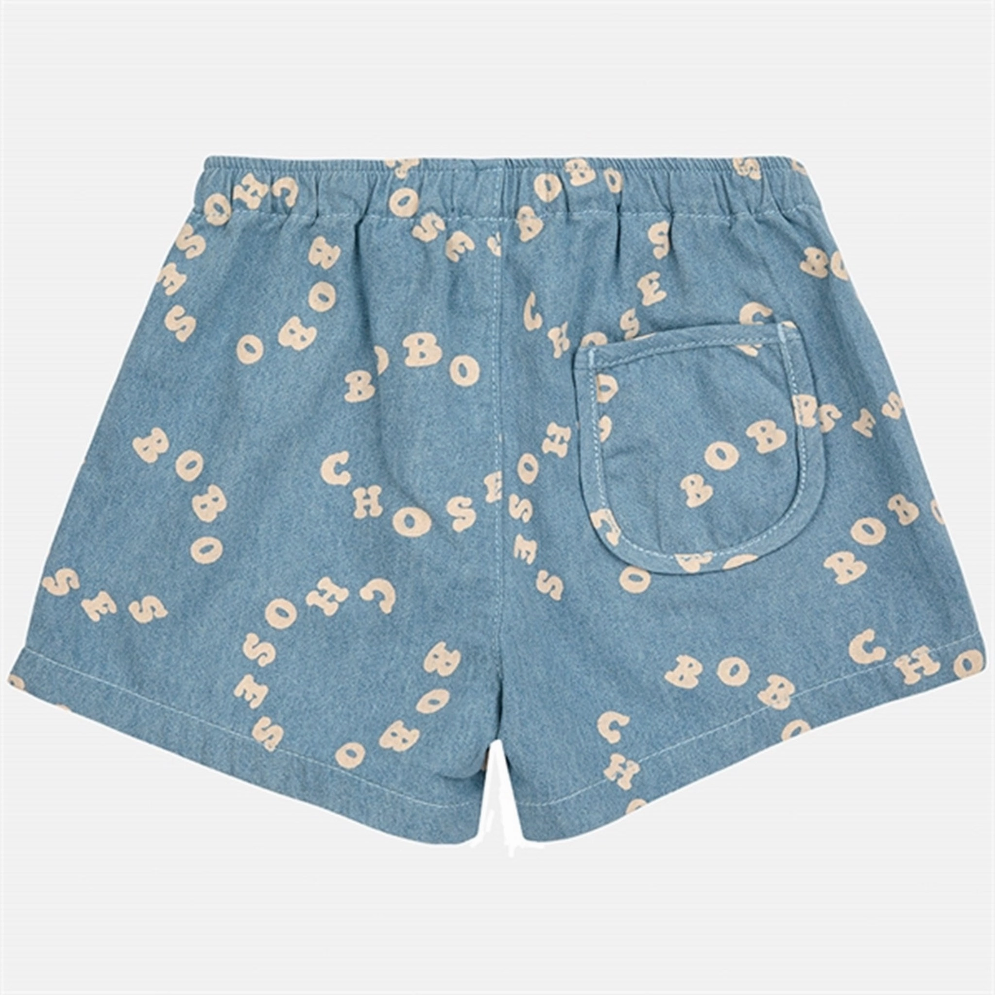 Abrasion Proof Fabric Bobo Choses Baby Bobo Choses Circle Denim Bermuda Shorts Denim Short Light Blue