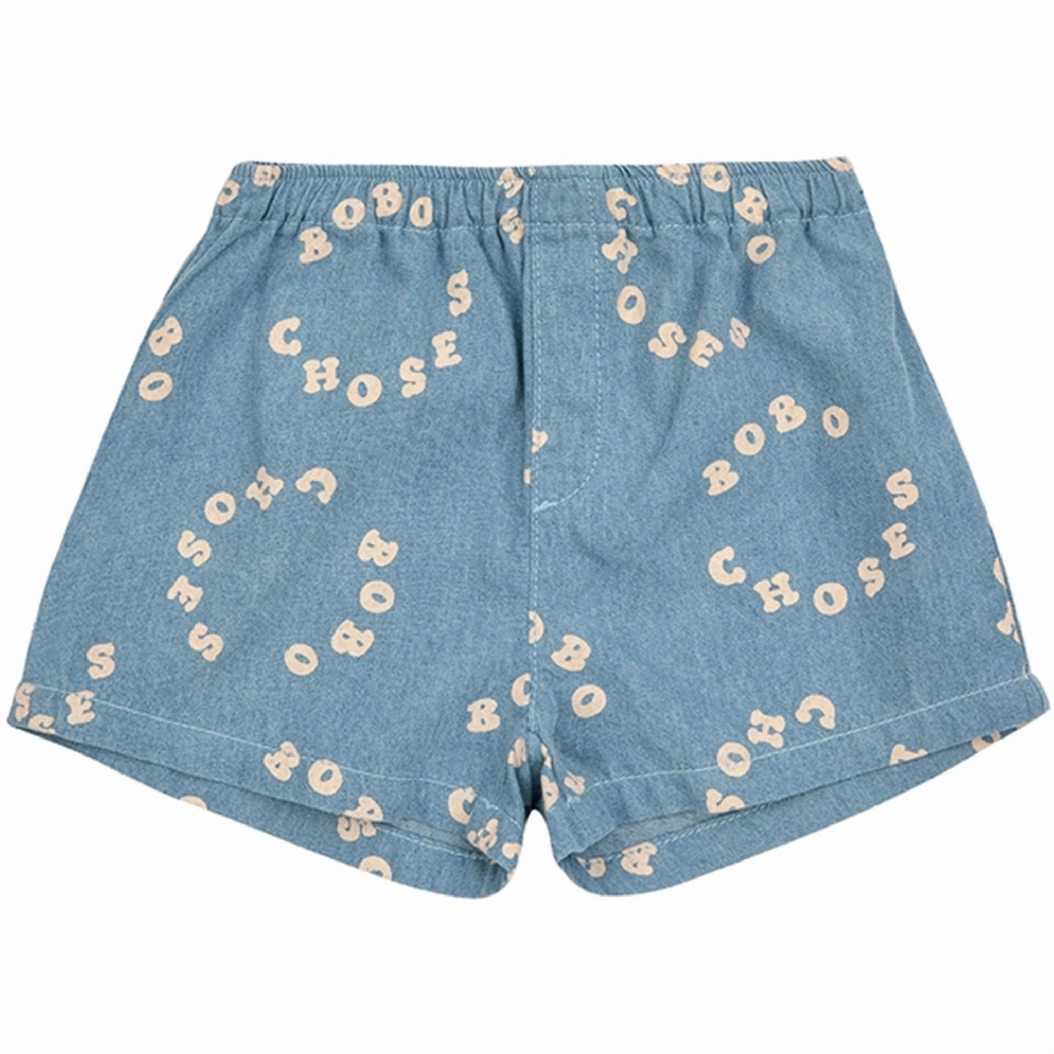 Flex Fit Design young adults Bobo Choses Baby Bobo Choses Circle Denim Bermuda Shorts Denim Short Light Blue