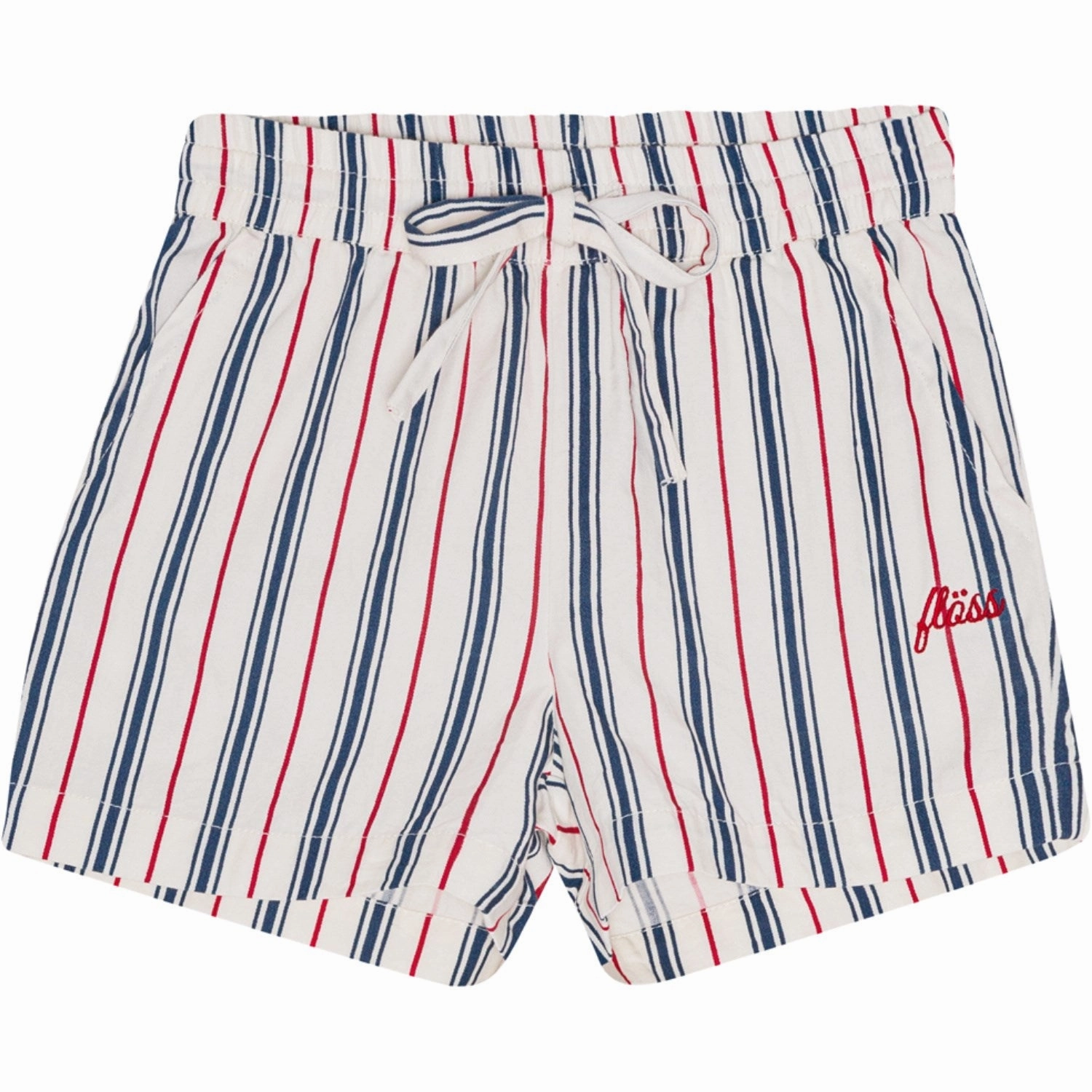 Fl?ss Red/Blue stripes Miles Shorts Evening Wear Non Binding Waistline