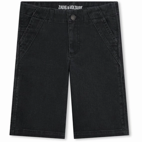 stain resistant coating souvenir choice Zadig & Voltaire Black Bermuda Shorts