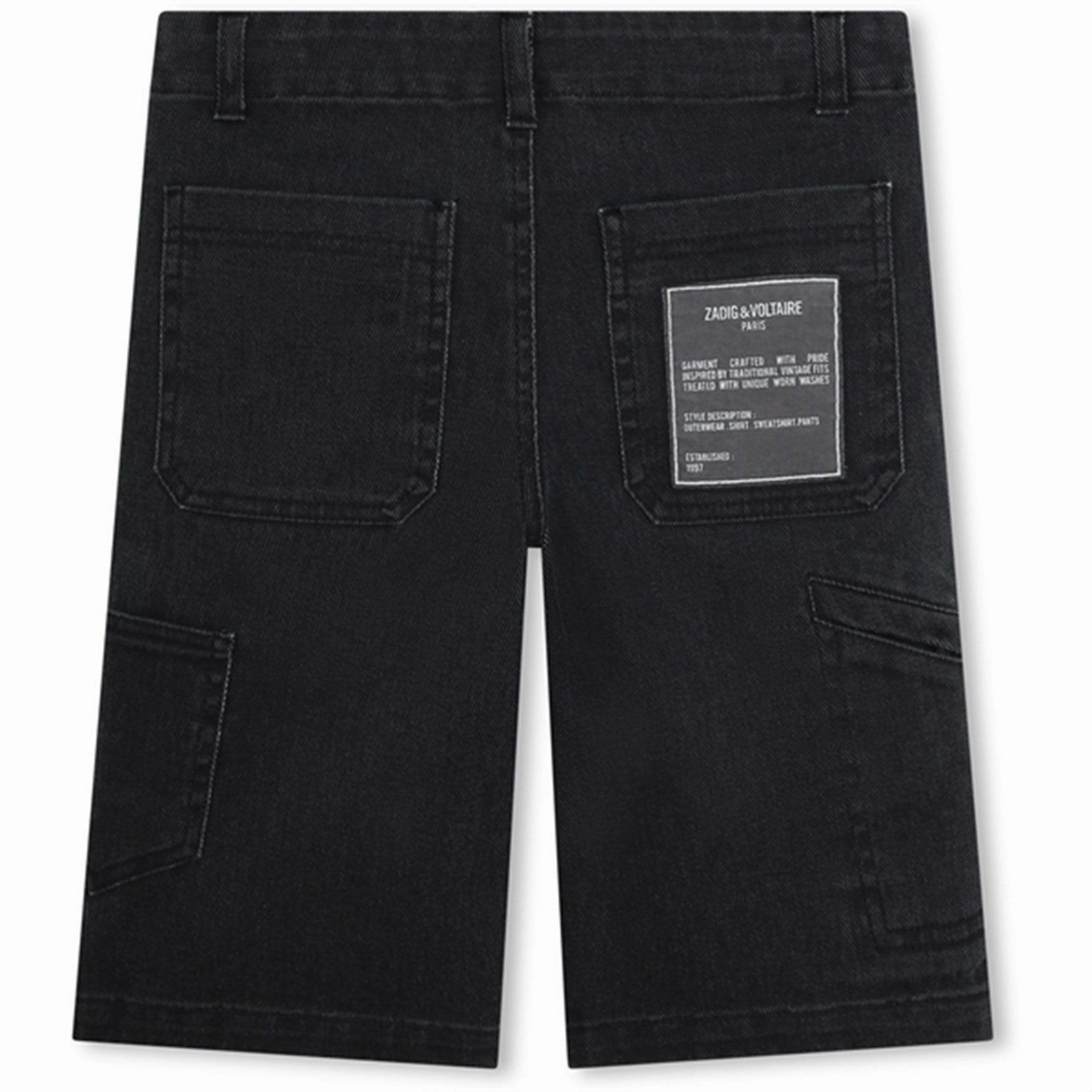Recycled Polyester Zadig & Voltaire Black Bermuda Shorts