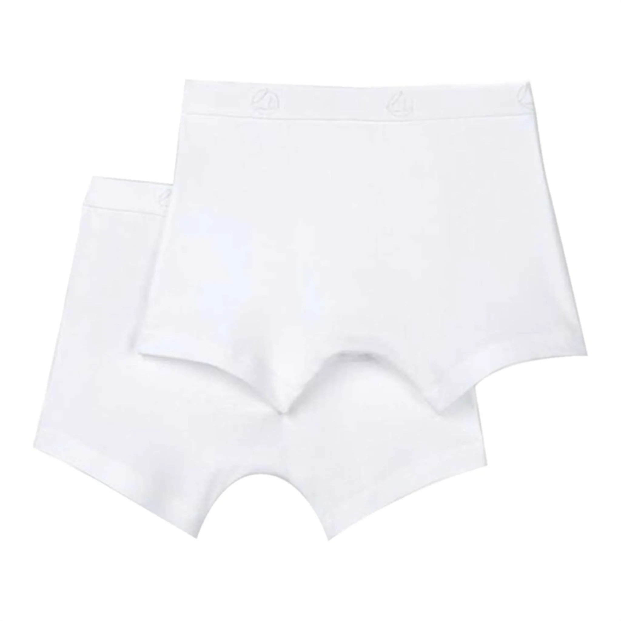 Sweat Absorption Moisture wicking Petit Bateau Boxers 2-pack White