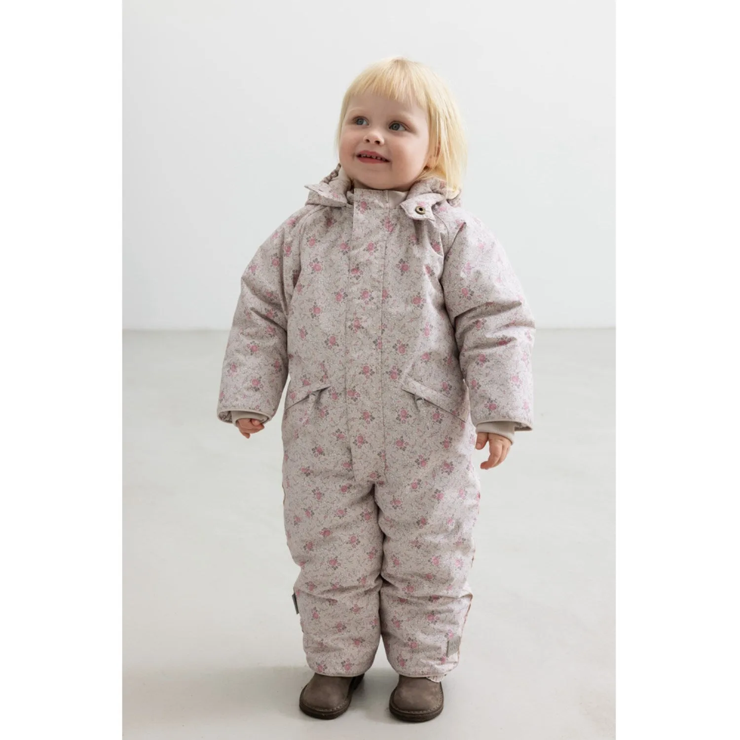 Earth-Tone French-Cuff MarMar Tech. Outerwear Print Flowerbed Ollie Suit